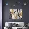 Framed Canvas Wall Art  Gold and Silver